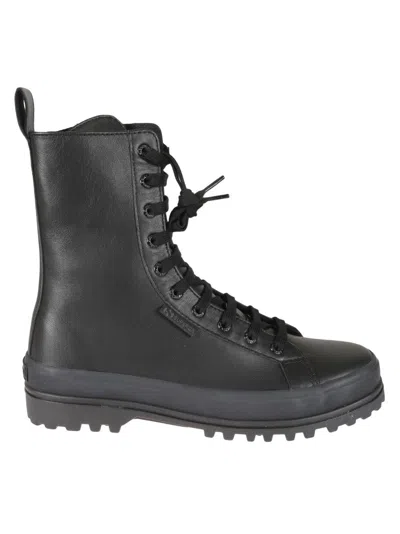 Superga 2641alpina High Nappa Boots In Black
