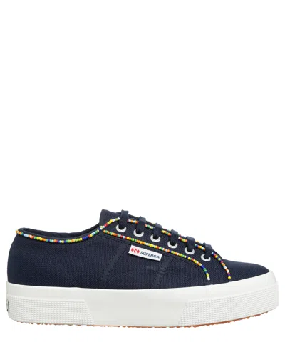 Superga 2740 Multicolor Beads Sneakers In Blue