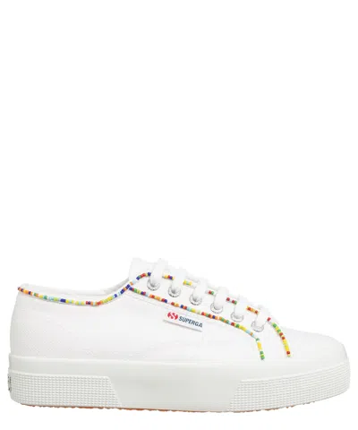 Superga 2740 Multicolor Beads Sneakers In White