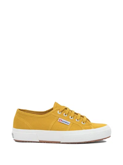 Superga 2750 Cotu Classic Lace-up Canvas Sneakers In Yellow