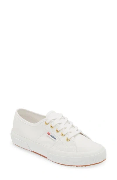 Superga 2750 Cotu White And Gold Sneakers