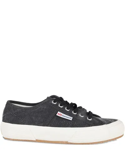Superga 2750 Og Washed Cotton Shoes In Black