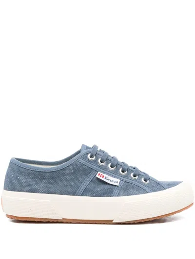 Superga 2750 Og Washed Cotton Shoes In Animal Print