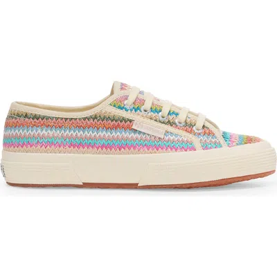 Superga 2750 Raffia Sneakers In Multi