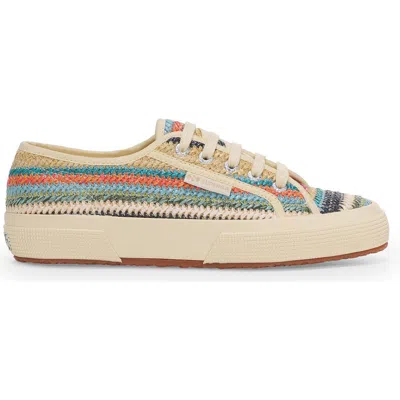 Superga 2750 Raffia Sneakers In Multi