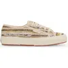 Superga 2750 Raffia Sneakers In Brown