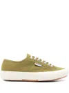 Superga Green Cotton Sneaker In Green
