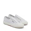 Superga 2750 Sneakers Menoptical White Nappa Leather Low Top Shoes Zogg1497 In White