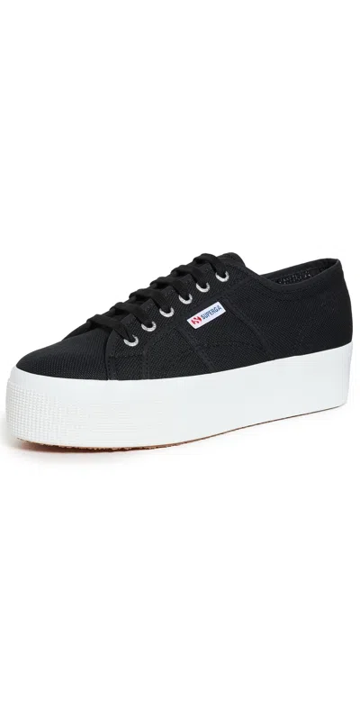 SUPERGA 2790 PLATFORM SNEAKERS BLACK