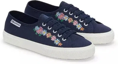 Superga 3750 Flower Print Legeerra Sneakers In Blue