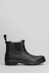 Superga 798 Rubber Ankle Boots In Black