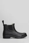Superga 798 Rubber Ankle Boots In Black