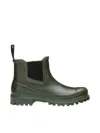Superga Green Rubber Ankle Boots In Multi