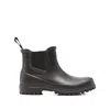 Superga Rubber Chelsea Boots In Brown