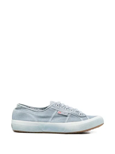 Superga Canvas Lace-up Sneakers In Blue