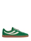 Superga 1960 Capri Sport Leather Sneakers In Green