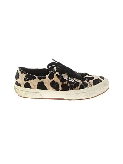 Pre-owned Superga Flats In Black