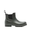 Superga Rubber Chelsea Boots In Green