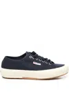 Superga Lace-up Canvas Sneakers In Blue