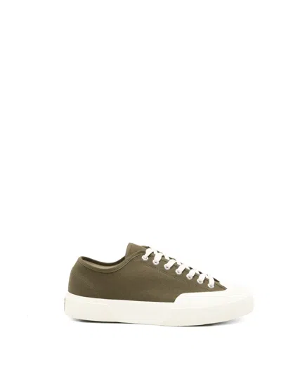 Superga Lace-up Canvas Sneakers In Green