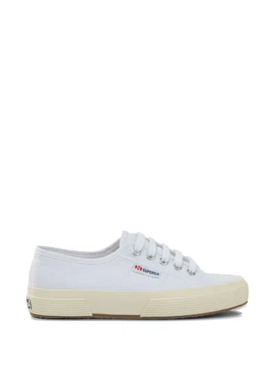 Superga Lace-up Canvas Sneakers In White