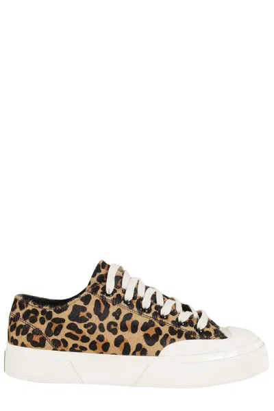 SUPERGA LEOPARD PRINT CALF HAIR SNEAKER