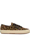 Superga Leopard-print Lace-up Sneakers In Multi