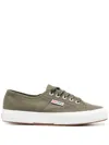 Superga Woman Sneakers Green Size 9 Textile Fibers In Grün
