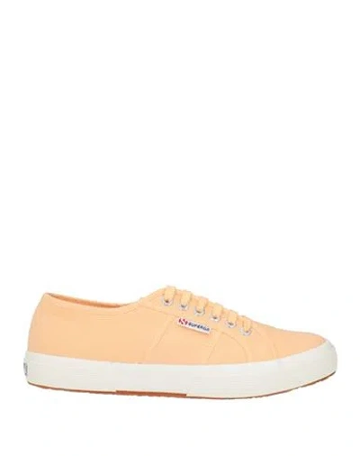 Superga Man Sneakers Apricot Size 10 Textile Fibers In Orange
