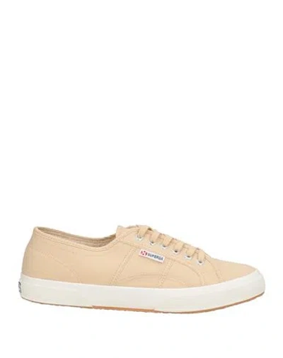 Superga Man Sneakers Beige Size 9 Textile Fibers In Neutral
