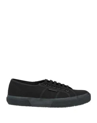 Superga Man Sneakers Black Size 10 Textile Fibers