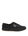 Superga Man Sneakers Black Size 7.5 Textile Fibers In Black