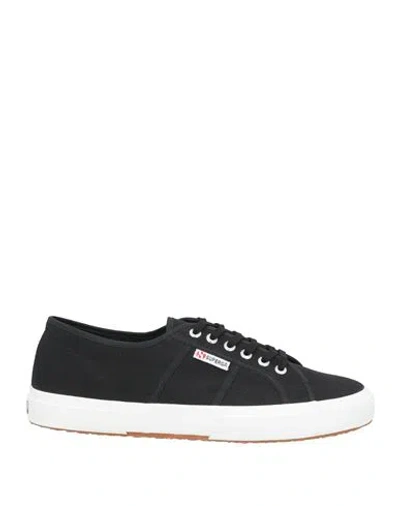 Superga Man Sneakers Black Size 8 Textile Fibers