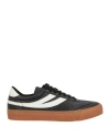Superga Man Sneakers Black Size 9 Leather In Black