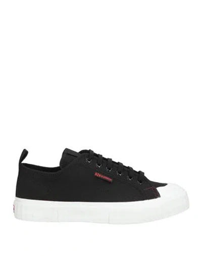 Superga Man Sneakers Black Size 9 Textile Fibers