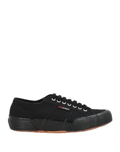 Superga Man Sneakers Black Size 9 Textile Fibers