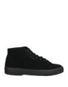 Superga Man Sneakers Black Size 9 Textile Fibers In Black