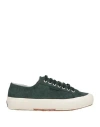 Superga Man Sneakers Dark Green Size 9 Leather In Green