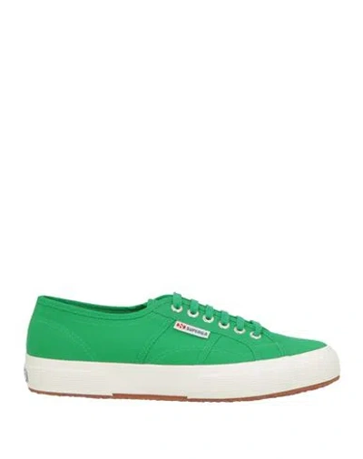 Superga Man Sneakers Green Size 9 Textile Fibers