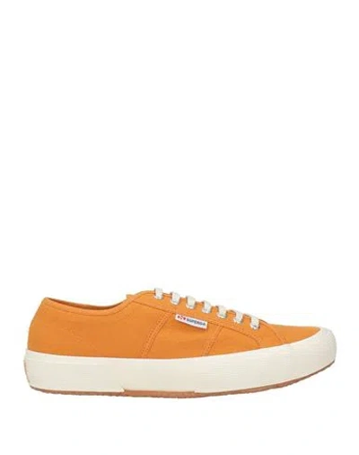 Superga Man Sneakers Mandarin Size 11 Textile Fibers In Orange