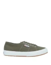 Superga Man Sneakers Military Green Size 12 Cotton In Green
