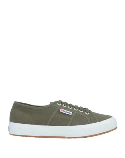 Superga Man Sneakers Military Green Size 12 Cotton