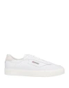 Superga Man Sneakers White Size 12 Leather In Multi