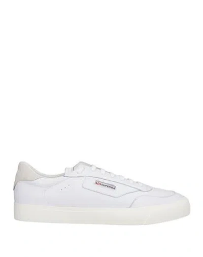 Superga Man Sneakers White Size 8 Leather