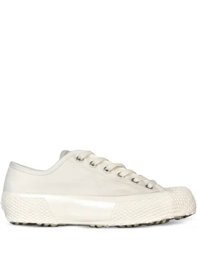 Superga Military Cordlane Platform Sneakers In White
