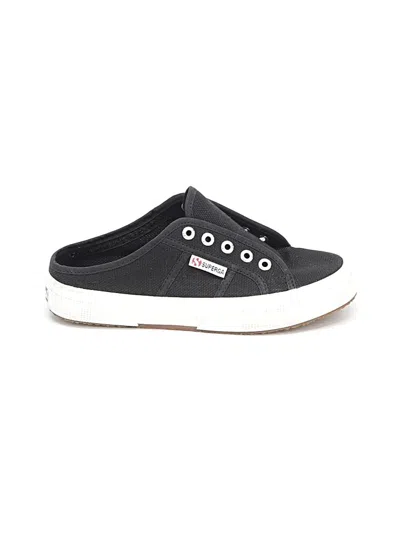 Pre-owned Superga Mule/clog In Black
