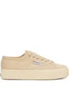Superga Platform Lace-up Sneakers In Neutral