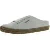Superga Rope Womens Round Toe Lace Up Mules In White