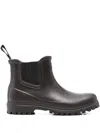 Superga Rubber Chelsea Boots In Animal Print