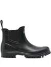 Superga Rubber Chelsea Boots In Black